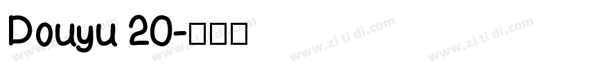 Douyu 20字体转换